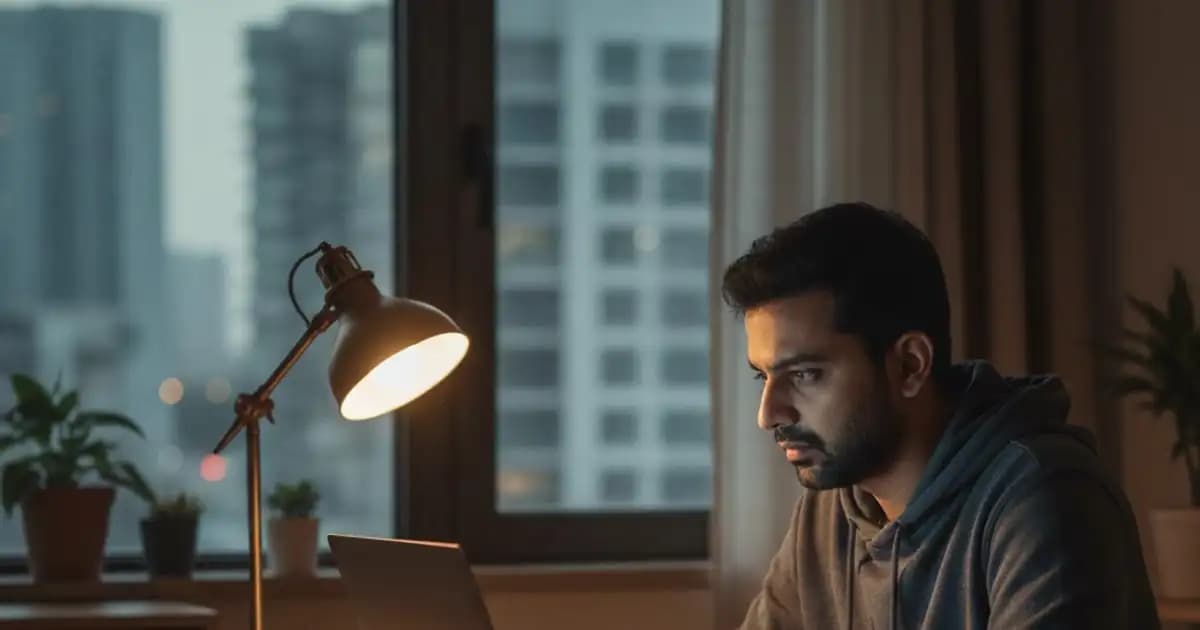 Indian tech employee working remotely due to visa delay