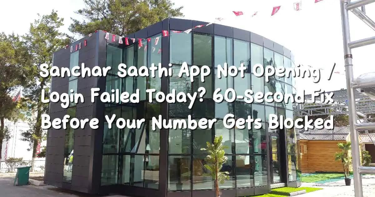Sanchar Saathi App Server Error & Login Failed Today – 60 Second DNS Fix 2025